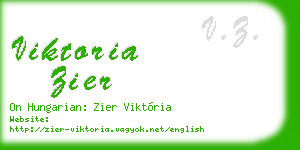 viktoria zier business card